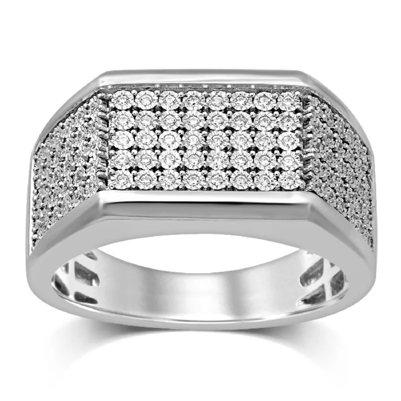 Adjustable Charm Bracelets For A Perfect Fit 1/4 CTW Diamond Illusion Set Ring in Sterling Silver Adjustable Charm Bracelets For A Perfect Fit 1/4 CTW Diamond Illusion Set Ring in Sterling Silver