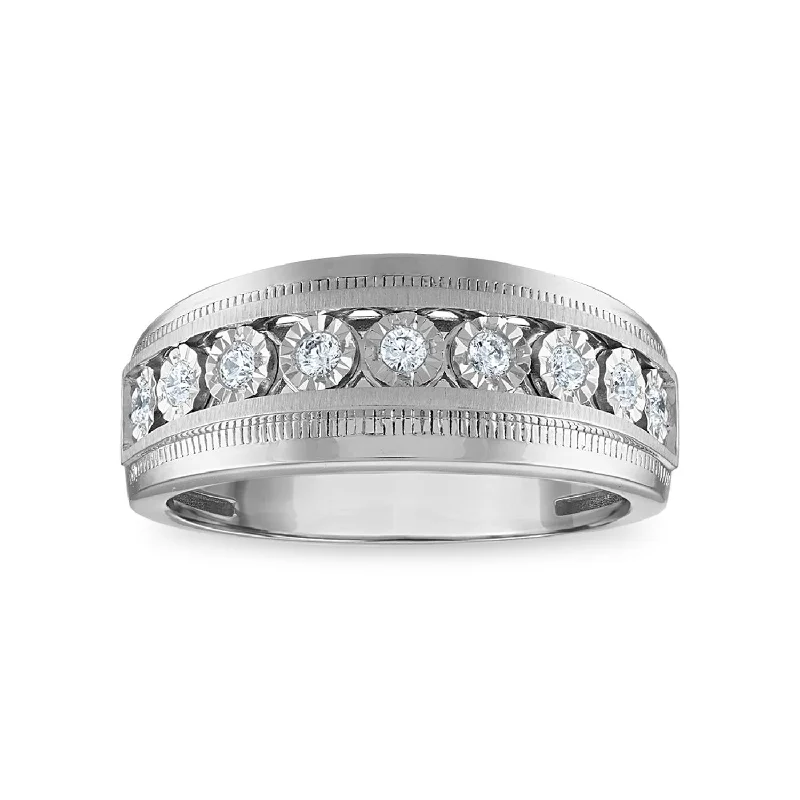 Jewelry Clearance Event – Last Chance For Stunning Deals 1/4 CTW Diamond Illusion Set Wedding Ring in Rhodium Plated Sterling Silver Jewelry Clearance Event – Last Chance For Stunning Deals 1/4 CTW Diamond Illusion Set Wedding Ring in Rhodium Plated Sterling Silver