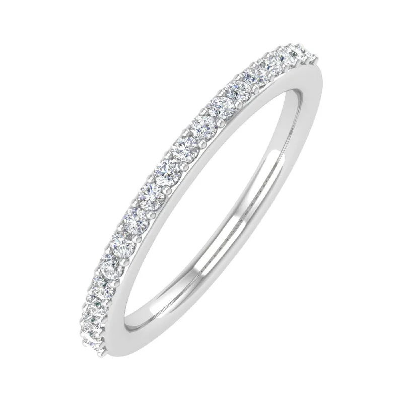 Limited Stock On Premium Jewelry At Low Prices 1/5 Carat Prong Set Diamond Wedding Band Ring in Gold - IGI Certified Limited Stock On Premium Jewelry At Low Prices 1/5 Carat Prong Set Diamond Wedding Band Ring in Gold - IGI Certified