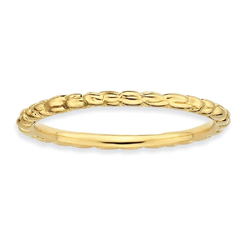 Your Perfect Accessory At The Perfect Price 1.5mm Stackable 14K Yellow Gold Plated Silver Band Your Perfect Accessory At The Perfect Price 1.5mm Stackable 14K Yellow Gold Plated Silver Band