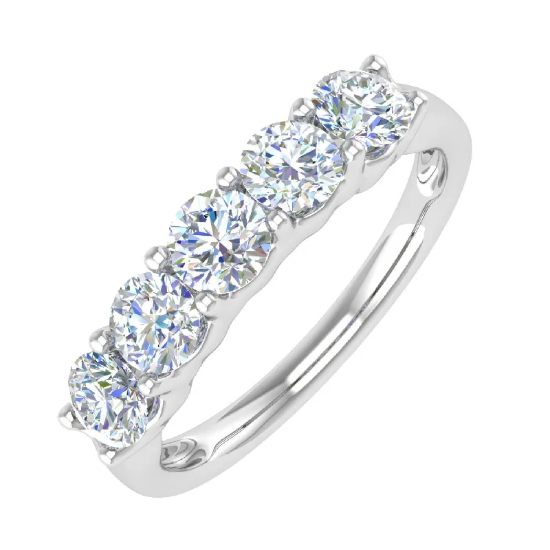 Grab Exquisite Jewelry At The Lowest Prices 1 Carat (ctw) 5-Stone Diamond Wedding Band Ring in Gold - IGI Certified Grab Exquisite Jewelry At The Lowest Prices 1 Carat (ctw) 5-Stone Diamond Wedding Band Ring in Gold - IGI Certified