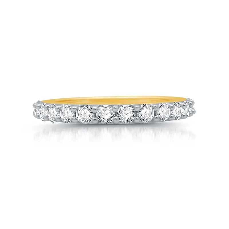 Shop Trending Jewelry With Exclusive Savings 1 CTW Diamond Anniversary Ring in 10KT Yellow Gold Shop Trending Jewelry With Exclusive Savings 1 CTW Diamond Anniversary Ring in 10KT Yellow Gold