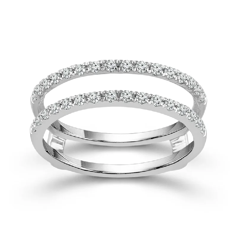 Premium Jewelry, Premium Discounts – Act Fast 10K White Gold Diamond Enhancer Ring