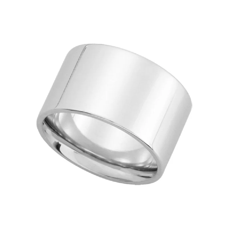 High-End Jewelry, Now More Affordable Than Ever 12mm Flat Comfort Fit Wedding Band in Platinum High-End Jewelry, Now More Affordable Than Ever 12mm Flat Comfort Fit Wedding Band in Platinum
