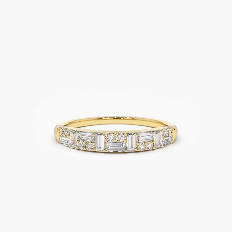 Timeless Elegance, Temporary Discounts – Act Fast 14k Baguette Diamond Stacking Ring Timeless Elegance, Temporary Discounts – Act Fast 14k Baguette Diamond Stacking Ring