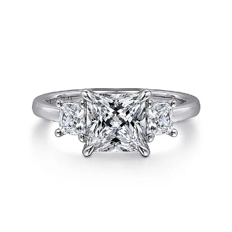 Must-Have Jewelry At Irresistible Discounts 14K White Gold 'Antonia' Three Stone Princess Diamond Engagement Ring Must-Have Jewelry At Irresistible Discounts 14K White Gold 'Antonia' Three Stone Princess Diamond Engagement Ring