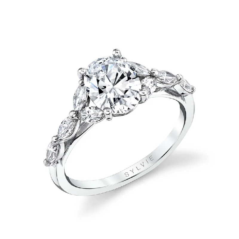 Best-Selling Jewelry Now Available At Special Deals 14K White Gold 'Berkley' Split Shank Oval Diamond Engagement Ring Best-Selling Jewelry Now Available At Special Deals 14K White Gold 'Berkley' Split Shank Oval Diamond Engagement Ring
