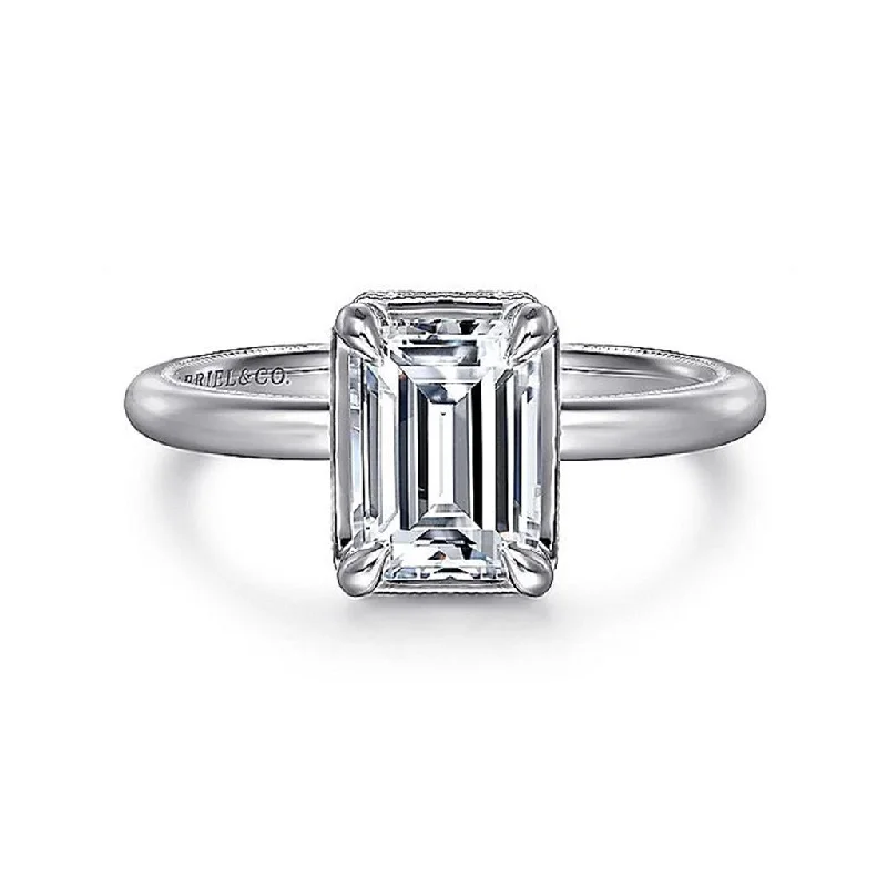 Best Jewelry Deals – Premium Quality At Exclusive Discounts 14K White Gold 'Catallina' Halo Emerald Cut Diamond Engagement Ring Best Jewelry Deals – Premium Quality At Exclusive Discounts 14K White Gold 'Catallina' Halo Emerald Cut Diamond Engagement Ring