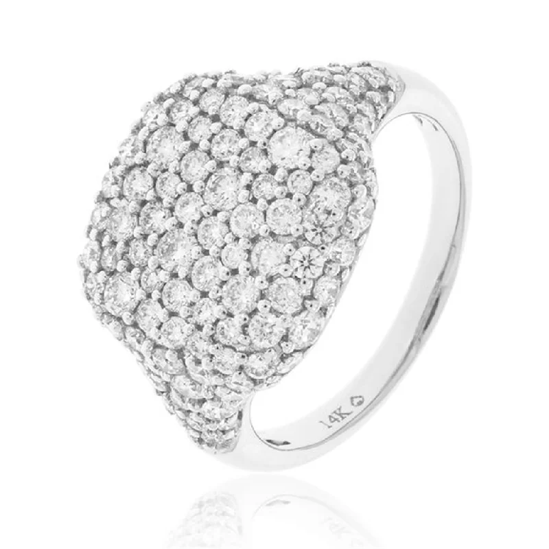 Limited-Stock Jewelry Sale – Once It's Gone, It's Gone 14K White Gold Contemporary Diamond Ring Limited-Stock Jewelry Sale – Once It's Gone, It's Gone 14K White Gold Contemporary Diamond Ring