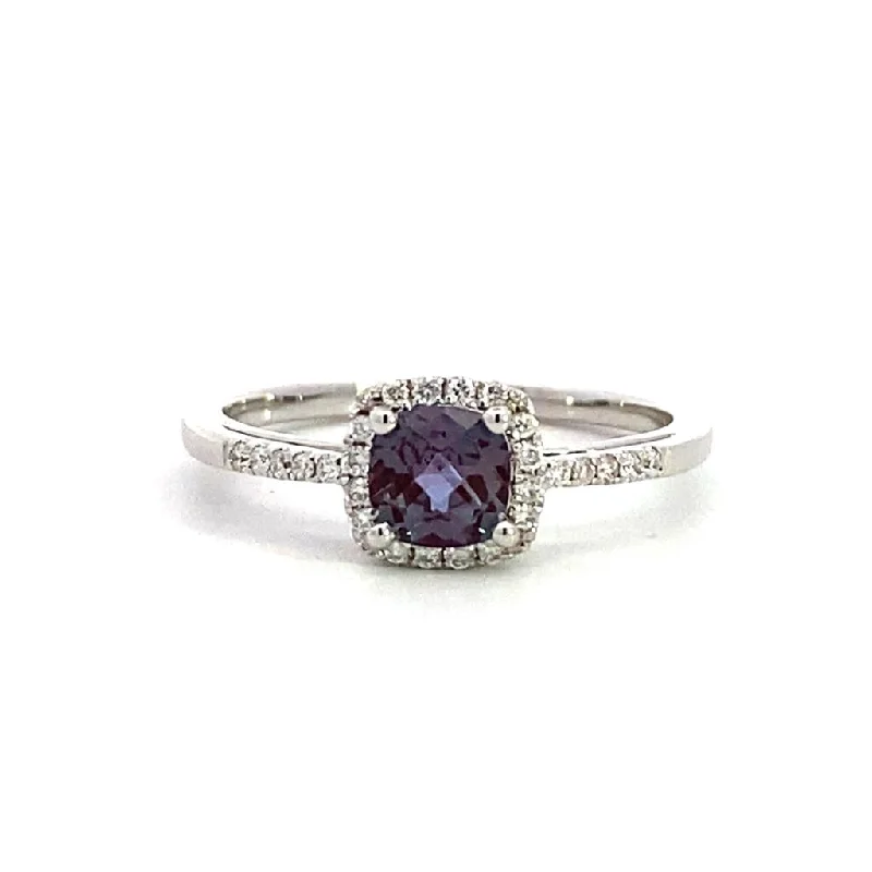 Jewelry Clearance Event – Stock Up Before It's Over 14K White Gold Lab Grown Alexandrite And Diamond Halo Ring Jewelry Clearance Event – Stock Up Before It's Over 14K White Gold Lab Grown Alexandrite And Diamond Halo Ring