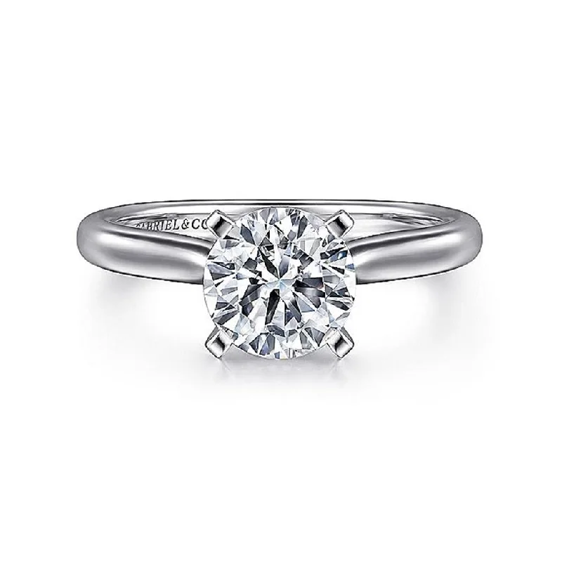 Limited-Stock Jewelry Sale – Once It's Gone, It's Gone 14K White Gold 'Lauren' Round Diamond Engagement Ring Limited-Stock Jewelry Sale – Once It's Gone, It's Gone 14K White Gold 'Lauren' Round Diamond Engagement Ring