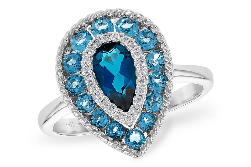 Timeless Beauty, Unbeatable Deals – Jewelry Sale On 14K White Gold London Blue Topaz And Diamond Halo Ring Timeless Beauty, Unbeatable Deals – Jewelry Sale On 14K White Gold London Blue Topaz And Diamond Halo Ring