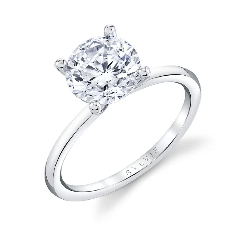 Personalized Jewelry Sale – Unique Pieces At Great Prices 14K White Gold 'Sutton' Peek-A-Boo Solitaire Diamond Engagement Ring Personalized Jewelry Sale – Unique Pieces At Great Prices 14K White Gold 'Sutton' Peek-A-Boo Solitaire Diamond Engagement Ring
