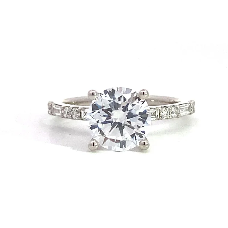 Limited-Time Offer On Premium Jewelry Collections 14K White Gold 'Tessa' Classic Round Diamond Engagement Ring Limited-Time Offer On Premium Jewelry Collections 14K White Gold 'Tessa' Classic Round Diamond Engagement Ring