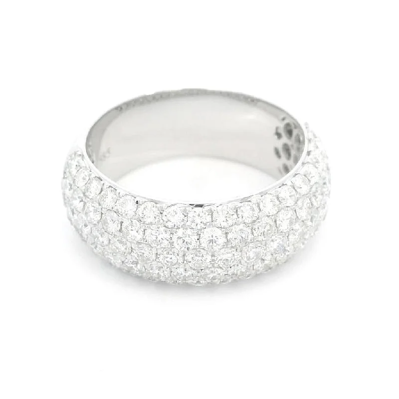 Flash Sale On Exquisite Jewelry – Don't Miss Out 14K White Gold Wide Pavé Diamond Band Flash Sale On Exquisite Jewelry – Don't Miss Out 14K White Gold Wide Pavé Diamond Band