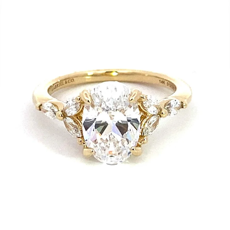 Dainty And Elegant Jewelry Now At Reduced Prices 14K Yellow Gold 'Adella' Split Shank Diamond Engagement Ring Dainty And Elegant Jewelry Now At Reduced Prices 14K Yellow Gold 'Adella' Split Shank Diamond Engagement Ring
