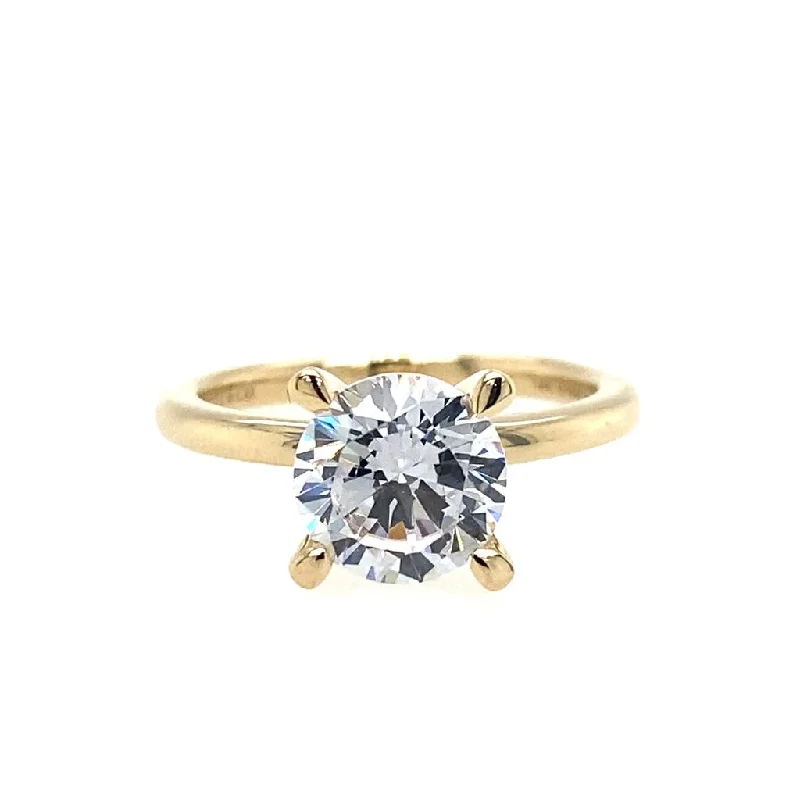 Celebrate With Sparkle – Jewelry Sale Now Live 14K Yellow Gold 'Ali' Round Diamond Engagement Ring Celebrate With Sparkle – Jewelry Sale Now Live 14K Yellow Gold 'Ali' Round Diamond Engagement Ring