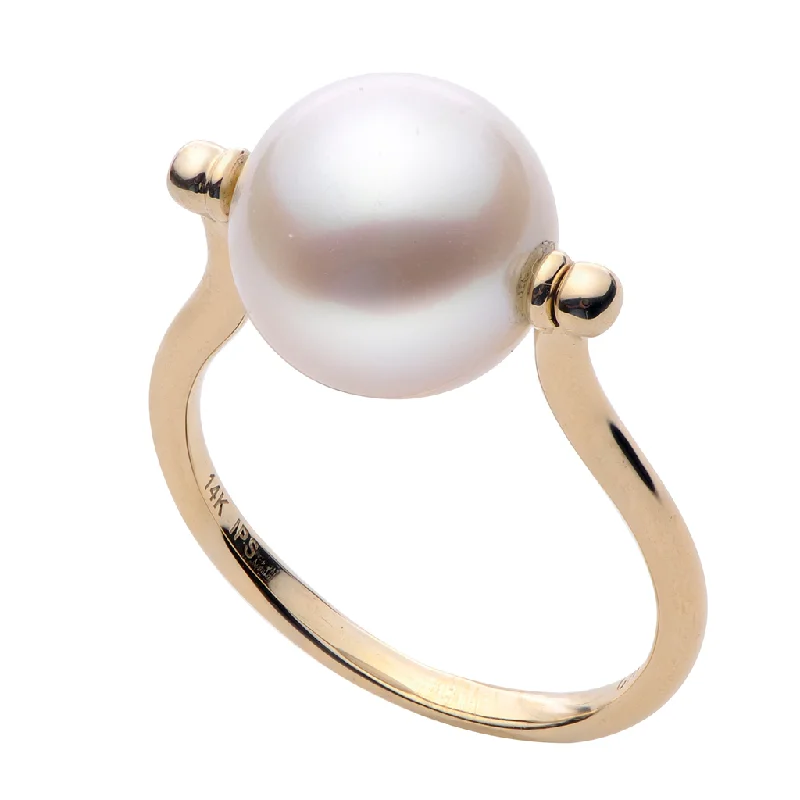 14K Yellow Gold Freshwater Pearl Ring