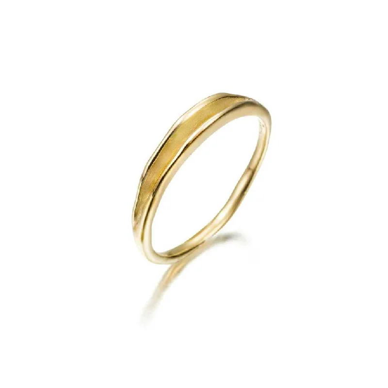 Get The Jewelry You Love At A Price You Love 18K Yellow Gold Vermeil Contemporary Ring Get The Jewelry You Love At A Price You Love 18K Yellow Gold Vermeil Contemporary Ring