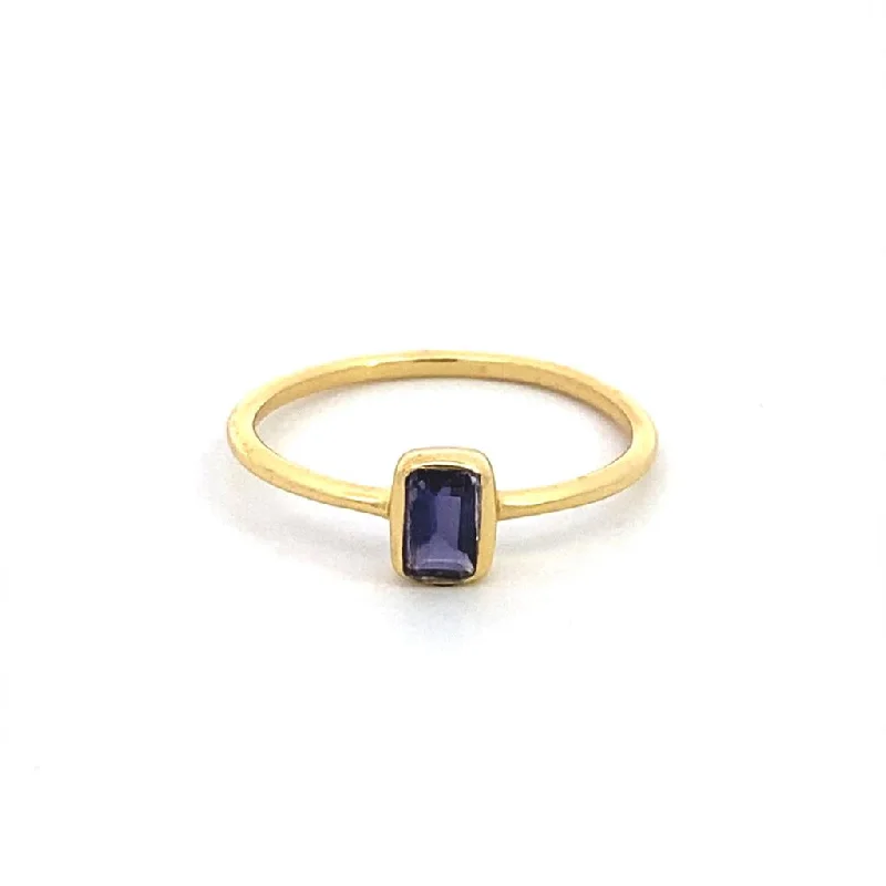Exclusive Online Jewelry Sale – Don't Wait 18K Yellow Gold Vermeil Iolite Classic Ring Exclusive Online Jewelry Sale – Don't Wait 18K Yellow Gold Vermeil Iolite Classic Ring