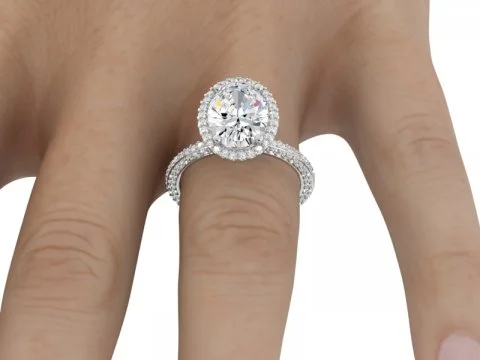 Seasonal Jewelry Sale – Upgrade Your Style Today 2.48ct Oval Solitaire With Diamond Halo Seasonal Jewelry Sale – Upgrade Your Style Today 2.48ct Oval Solitaire With Diamond Halo