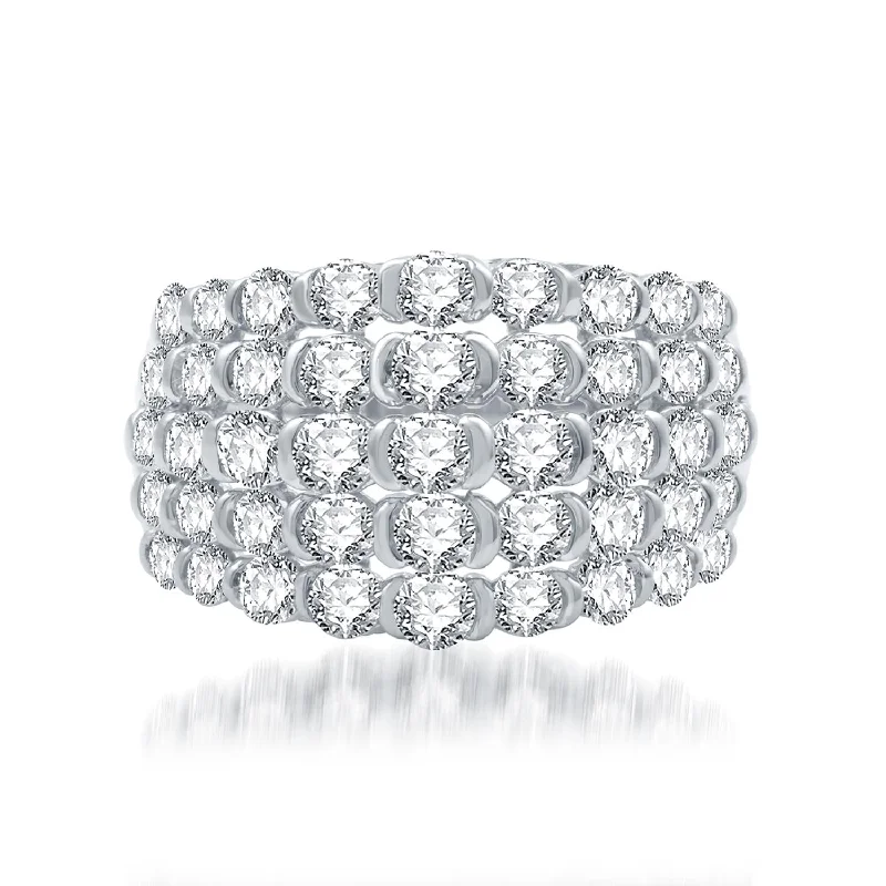 The Jewelry Sale You've Been Waiting For Is Here 2 CTW Diamond Anniversary Ring in 10KT White Gold The Jewelry Sale You've Been Waiting For Is Here 2 CTW Diamond Anniversary Ring in 10KT White Gold