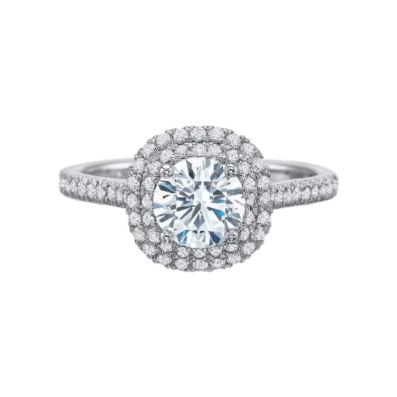Big Savings On Your Favorite Jewelry Pieces New Aire Double Cushion Halo Diamond Semi Mount Ring Big Savings On Your Favorite Jewelry Pieces New Aire Double Cushion Halo Diamond Semi Mount Ring