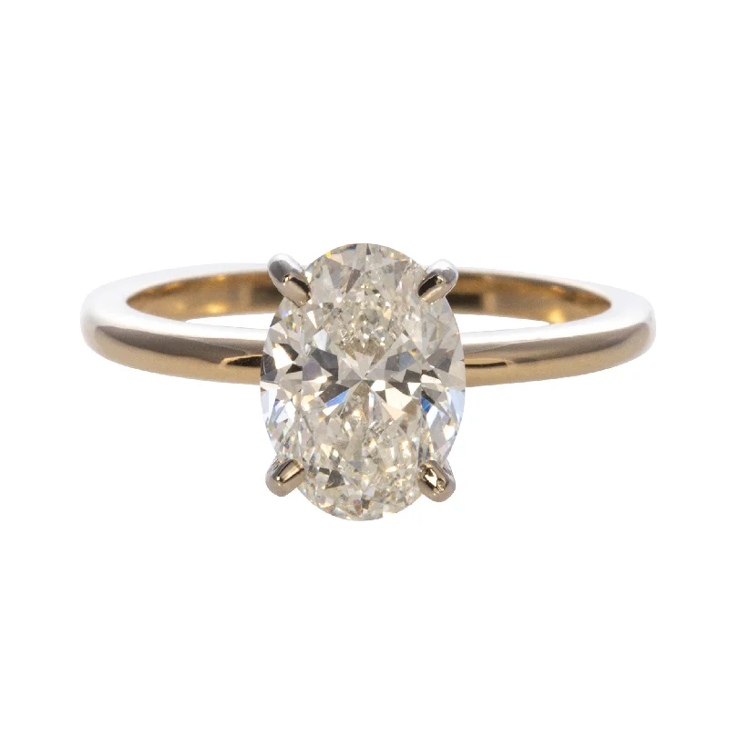 Fine Jewelry, Limited-Time Offers Available 2ct Oval Diamond Solitaire 14K Gold Two Tone Engagement Ring Fine Jewelry, Limited-Time Offers Available 2ct Oval Diamond Solitaire 14K Gold Two Tone Engagement Ring