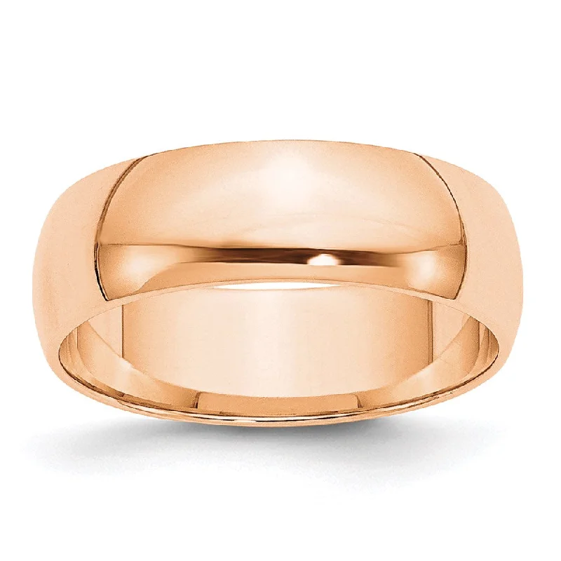 Your Perfect Accessory Now At The Best Price 2mm to 6mm 10K Rose Gold Light Weight Half Round Standard Fit Band Your Perfect Accessory Now At The Best Price 2mm to 6mm 10K Rose Gold Light Weight Half Round Standard Fit Band