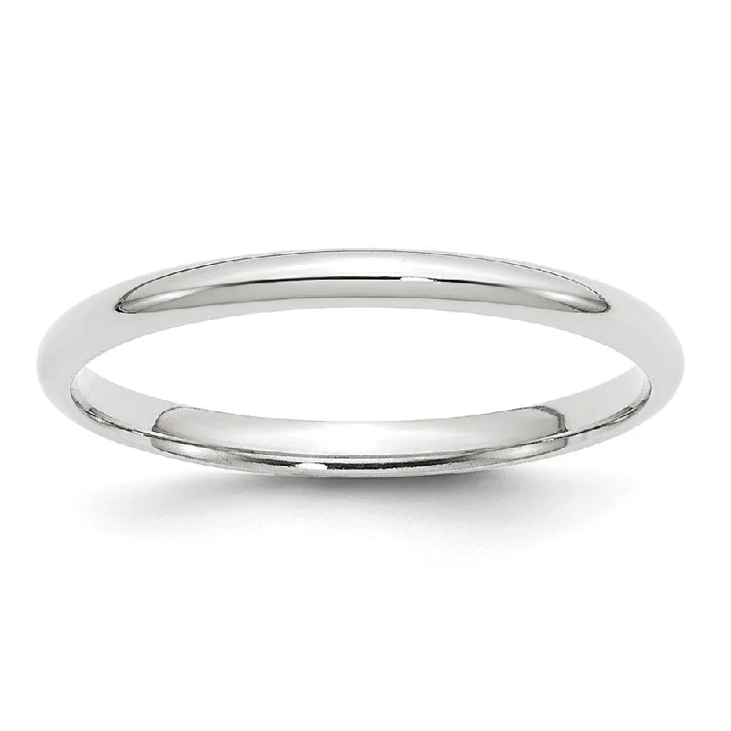 Big Savings On Your Favorite Jewelry Pieces 2mm to 6mm 14K White Gold Lightweight Domed Comfort Fit Band Big Savings On Your Favorite Jewelry Pieces 2mm to 6mm 14K White Gold Lightweight Domed Comfort Fit Band