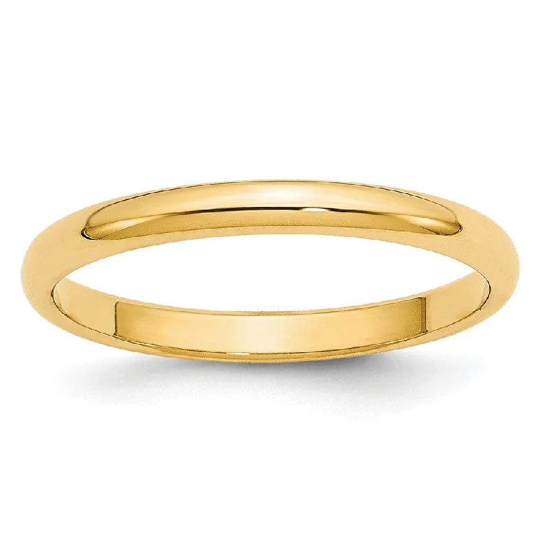 Versatile Layering Jewelry For Effortless Chic 2mm to 6mm 14K Yellow Gold Half Round Standard Fit Band Versatile Layering Jewelry For Effortless Chic 2mm to 6mm 14K Yellow Gold Half Round Standard Fit Band
