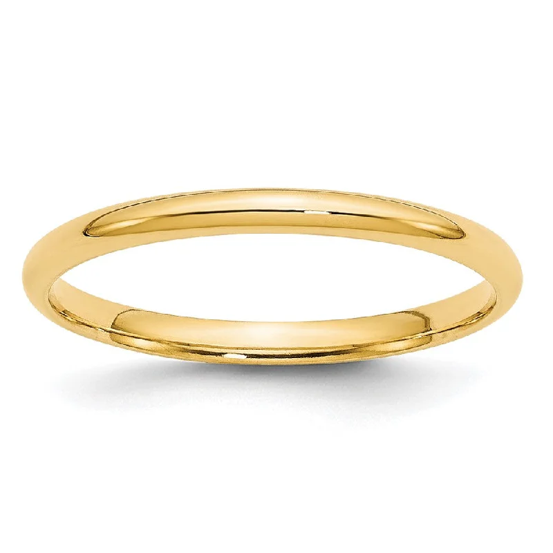 Exclusive Jewelry Sale – Limited-Time Discounts 2mm to 6mm 14K Yellow Gold Lightweight Domed Comfort Fit Band Exclusive Jewelry Sale – Limited-Time Discounts 2mm to 6mm 14K Yellow Gold Lightweight Domed Comfort Fit Band