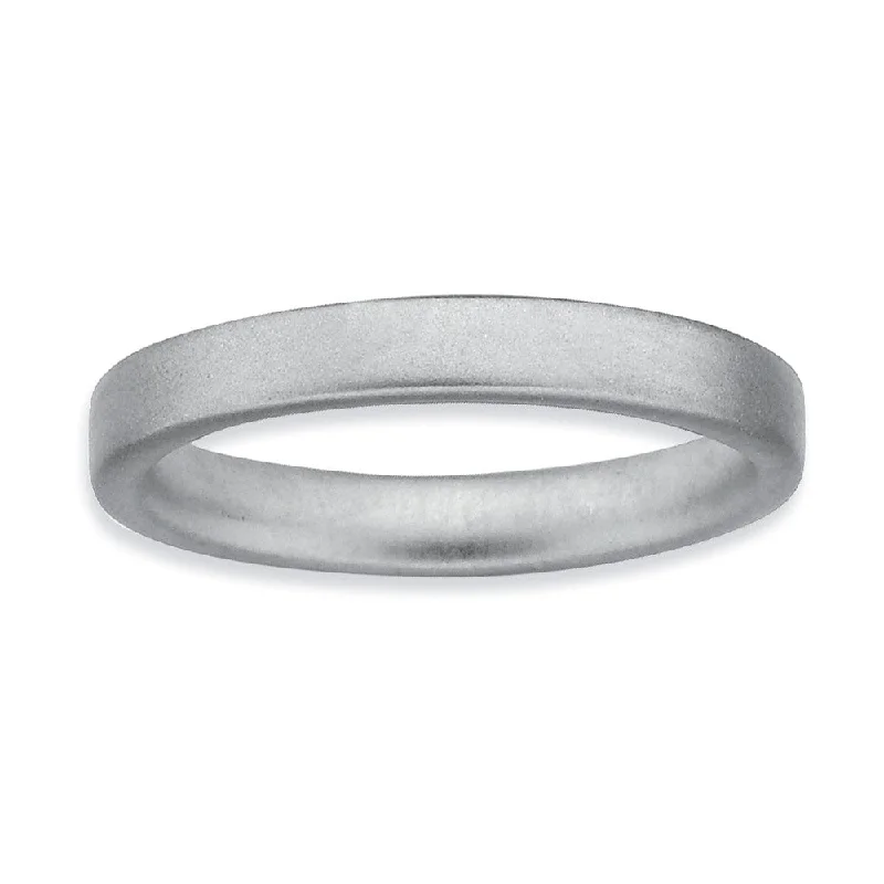 Buy More, Save More On Stunning Jewelry Pieces 3.25mm Stackable Sterling Silver Satin Band Buy More, Save More On Stunning Jewelry Pieces 3.25mm Stackable Sterling Silver Satin Band