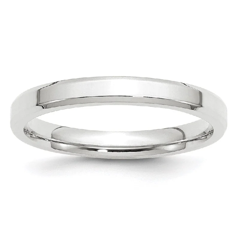 Handcrafted Jewelry Sale – Unique Designs At Low Prices 3mm 10K White or Yellow Gold Beveled Edge Comfort Fit Band Handcrafted Jewelry Sale – Unique Designs At Low Prices 3mm 10K White or Yellow Gold Beveled Edge Comfort Fit Band
