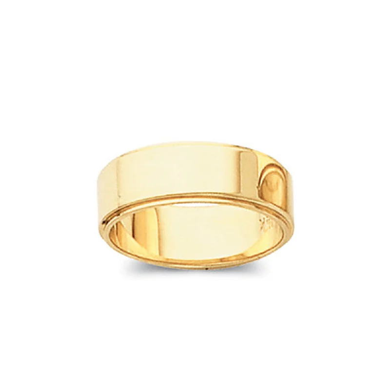 Save On Luxury Jewelry Pieces – Limited-Time Offers 5mm Flat Ridged Edge Wedding Band in 10k Yellow Gold Save On Luxury Jewelry Pieces – Limited-Time Offers 5mm Flat Ridged Edge Wedding Band in 10k Yellow Gold