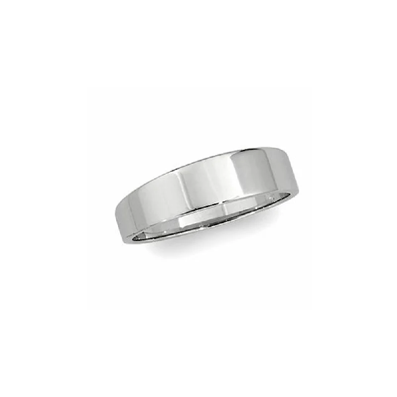 Get Ready To Sparkle – Special Jewelry Discounts 5mm Flat Tapered Wedding Band in 14k White Gold Get Ready To Sparkle – Special Jewelry Discounts 5mm Flat Tapered Wedding Band in 14k White Gold