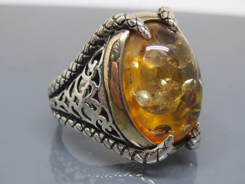 Grab Your Favorite Jewelry At The Lowest Prices Turkish Handmade Jewelry 925 Sterling Silver Amber Stone claw Design Mens Rings Grab Your Favorite Jewelry At The Lowest Prices Turkish Handmade Jewelry 925 Sterling Silver Amber Stone claw Design Mens Rings