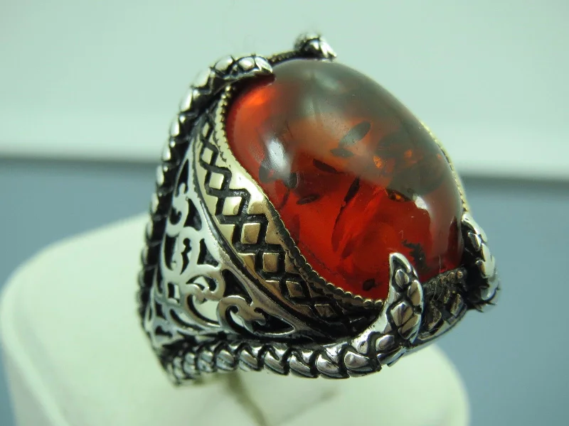 Modern Jewelry At Exclusive Discounts – Shop Today Turkish Handmade Jewelry 925 Sterling Silver Amber Stone Claw Design Mens Rings Modern Jewelry At Exclusive Discounts – Shop Today Turkish Handmade Jewelry 925 Sterling Silver Amber Stone Claw Design Mens Rings