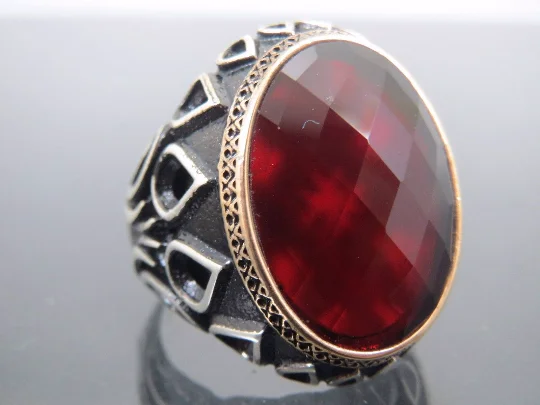 Huge Savings On Premium Jewelry Styles Turkish Handmade Jewelry 925 Sterling Silver Garnet Stone Mens Rings Huge Savings On Premium Jewelry Styles Turkish Handmade Jewelry 925 Sterling Silver Garnet Stone Mens Rings
