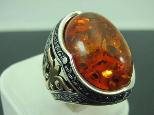 Elevate Your Outfit With Discounted Statement Jewelry Turkish Handmade Jewelry 925 Sterling Silver Amber Stone Mens Rings Elevate Your Outfit With Discounted Statement Jewelry Turkish Handmade Jewelry 925 Sterling Silver Amber Stone Mens Rings