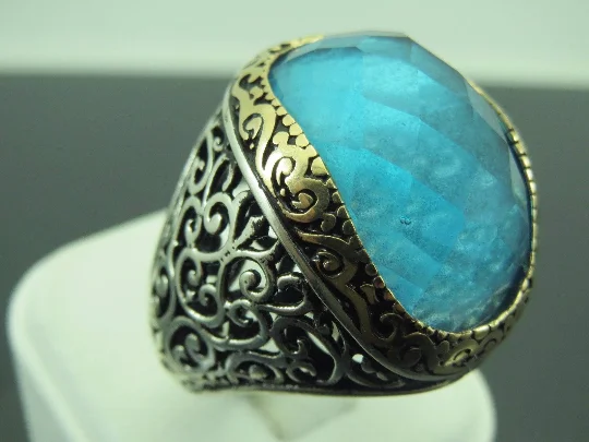 Stunning Jewelry Pieces At The Lowest Prices Ever Turkish Handmade Jewelry 925 Sterling Silver Aquamarine Stone Mens Rings Stunning Jewelry Pieces At The Lowest Prices Ever Turkish Handmade Jewelry 925 Sterling Silver Aquamarine Stone Mens Rings