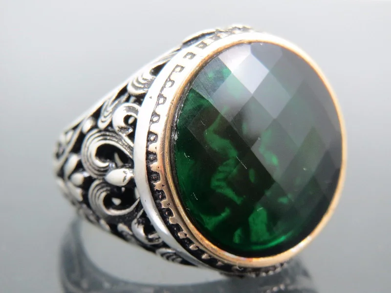 Trending Jewelry Now Available At Exclusive Prices Turkish Handmade Jewelry 925 Sterling Silver Emerald Stone Mens Rings Trending Jewelry Now Available At Exclusive Prices Turkish Handmade Jewelry 925 Sterling Silver Emerald Stone Mens Rings