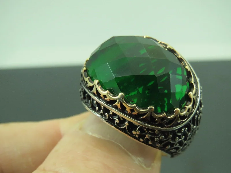 Get Ready To Sparkle – Special Jewelry Discounts Turkish Handmade Jewelry 925 Sterling Silver Emerald Stone Mens Rings Get Ready To Sparkle – Special Jewelry Discounts Turkish Handmade Jewelry 925 Sterling Silver Emerald Stone Mens Rings