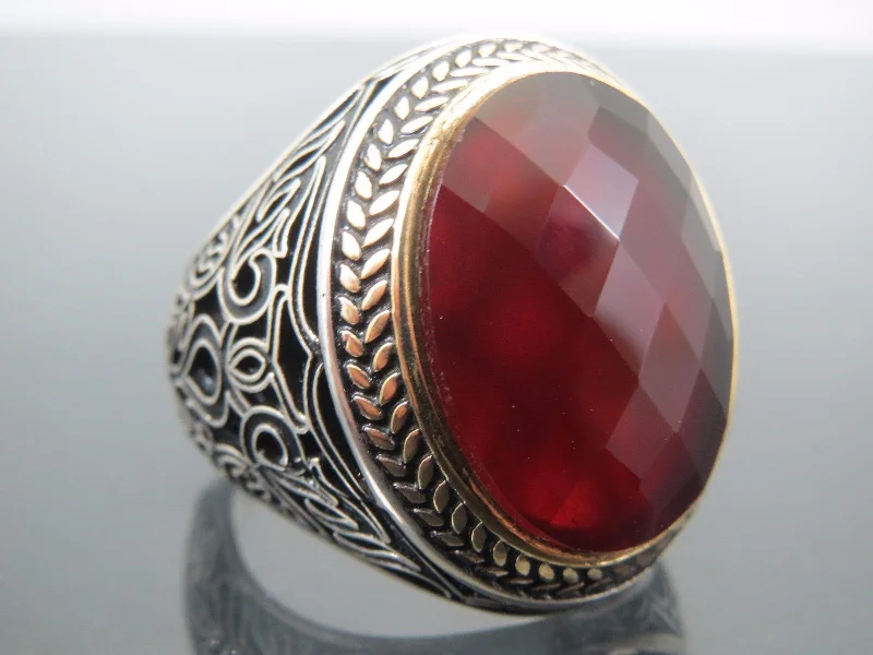 Jewelry Clearance Event – Stock Up Before It's Over Turkish Handmade Jewelry 925 Sterling Silver Garnet Stone Mens Rings Jewelry Clearance Event – Stock Up Before It's Over Turkish Handmade Jewelry 925 Sterling Silver Garnet Stone Mens Rings