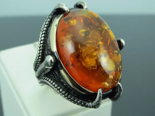 Flash Sale On Elegant Jewelry – Don't Miss Out Turkish Handmade Jewelry 925 Sterling Silver Amber Stone Claw Mens Rings Flash Sale On Elegant Jewelry – Don't Miss Out Turkish Handmade Jewelry 925 Sterling Silver Amber Stone Claw Mens Rings