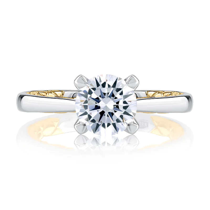 High-End Sparkle, Low-End Prices – Shop Now A.Jaffe Diamond Accented Prong Solitaire Quilted Engagement Ring MECRD2334Q/106 High-End Sparkle, Low-End Prices – Shop Now A.Jaffe Diamond Accented Prong Solitaire Quilted Engagement Ring MECRD2334Q/106