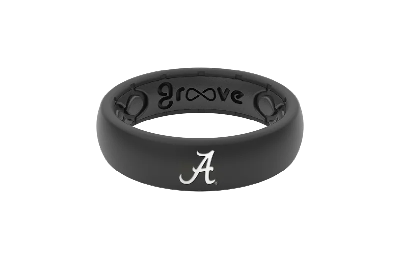 Bestselling Jewelry At Special Promotional Rates College Alabama Black Logo Thin Ring Bestselling Jewelry At Special Promotional Rates College Alabama Black Logo Thin Ring