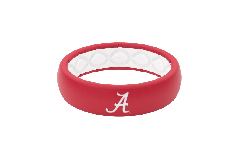 Seasonal Jewelry Deals – Elevate Your Style College Alabama Logo Thin Ring