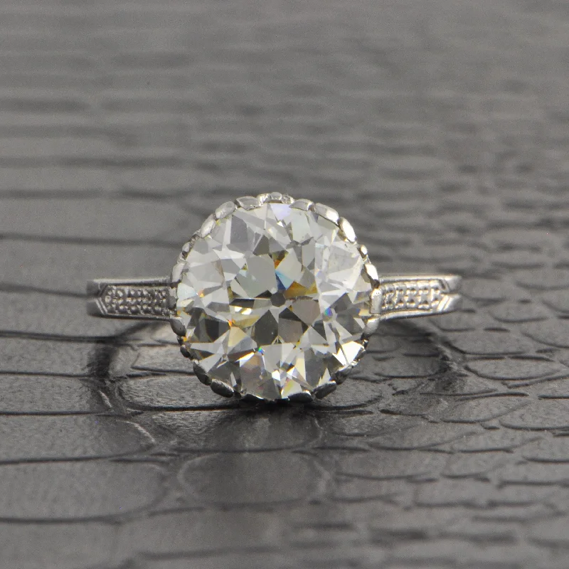 Best Jewelry Sale – Shop Exclusive Designs Now Antique Art Deco 3.79 ct. K-VS1 Old European Cut Diamond Engagement Ring Best Jewelry Sale – Shop Exclusive Designs Now Antique Art Deco 3.79 ct. K-VS1 Old European Cut Diamond Engagement Ring