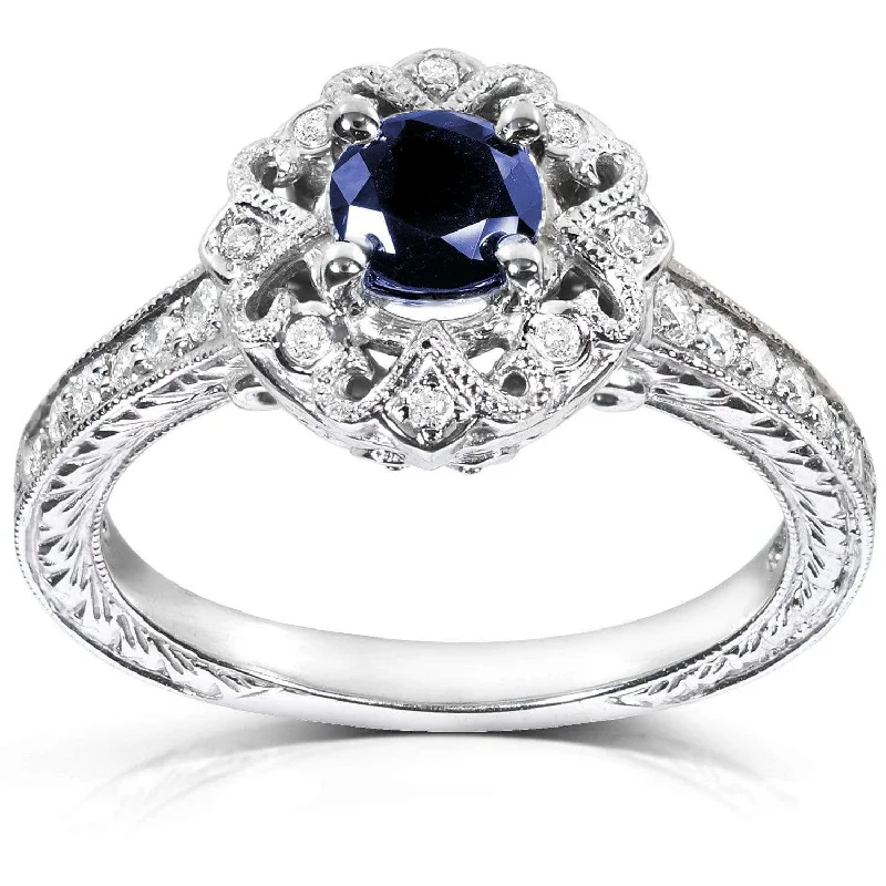 Jewelry Deals That Outshine The Rest Antique Sapphire & Diamond Ring
